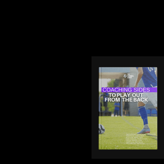 Coaching Sides to Play out From the Back — book wrap and postage animation