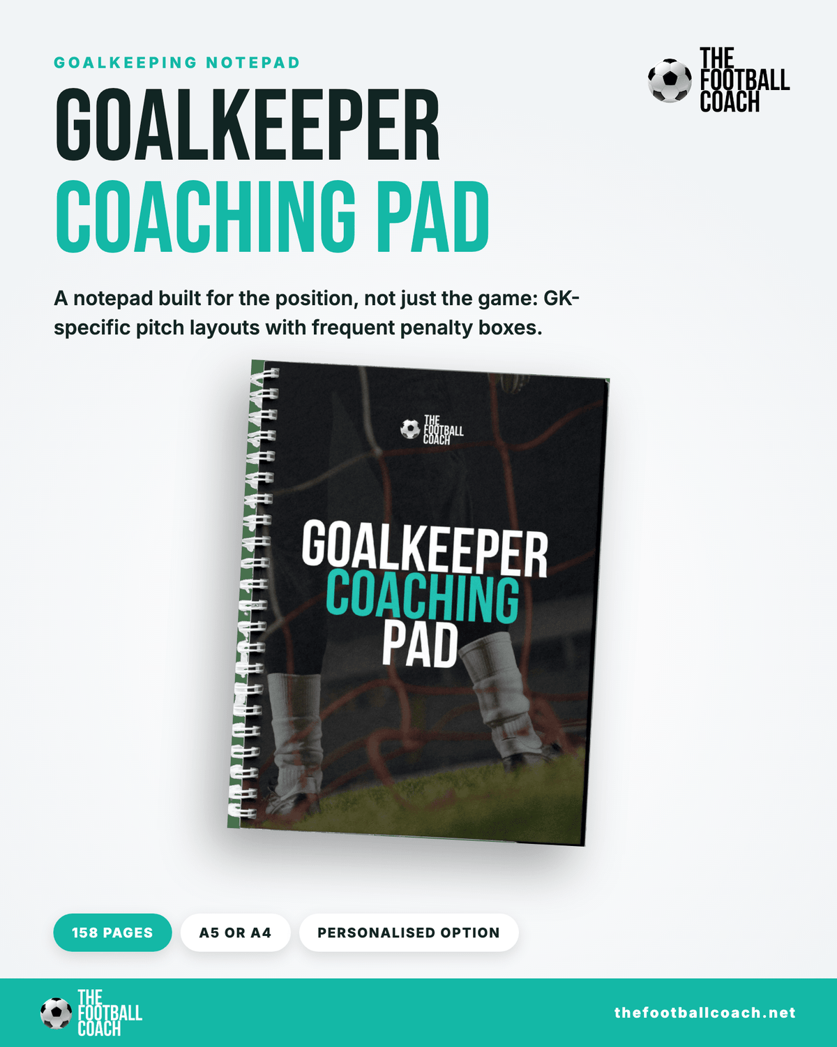 Goalkeeping Notepad - Thefootballcoach