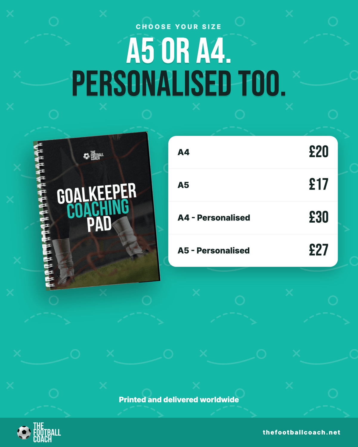 Goalkeeping Notepad - Thefootballcoach