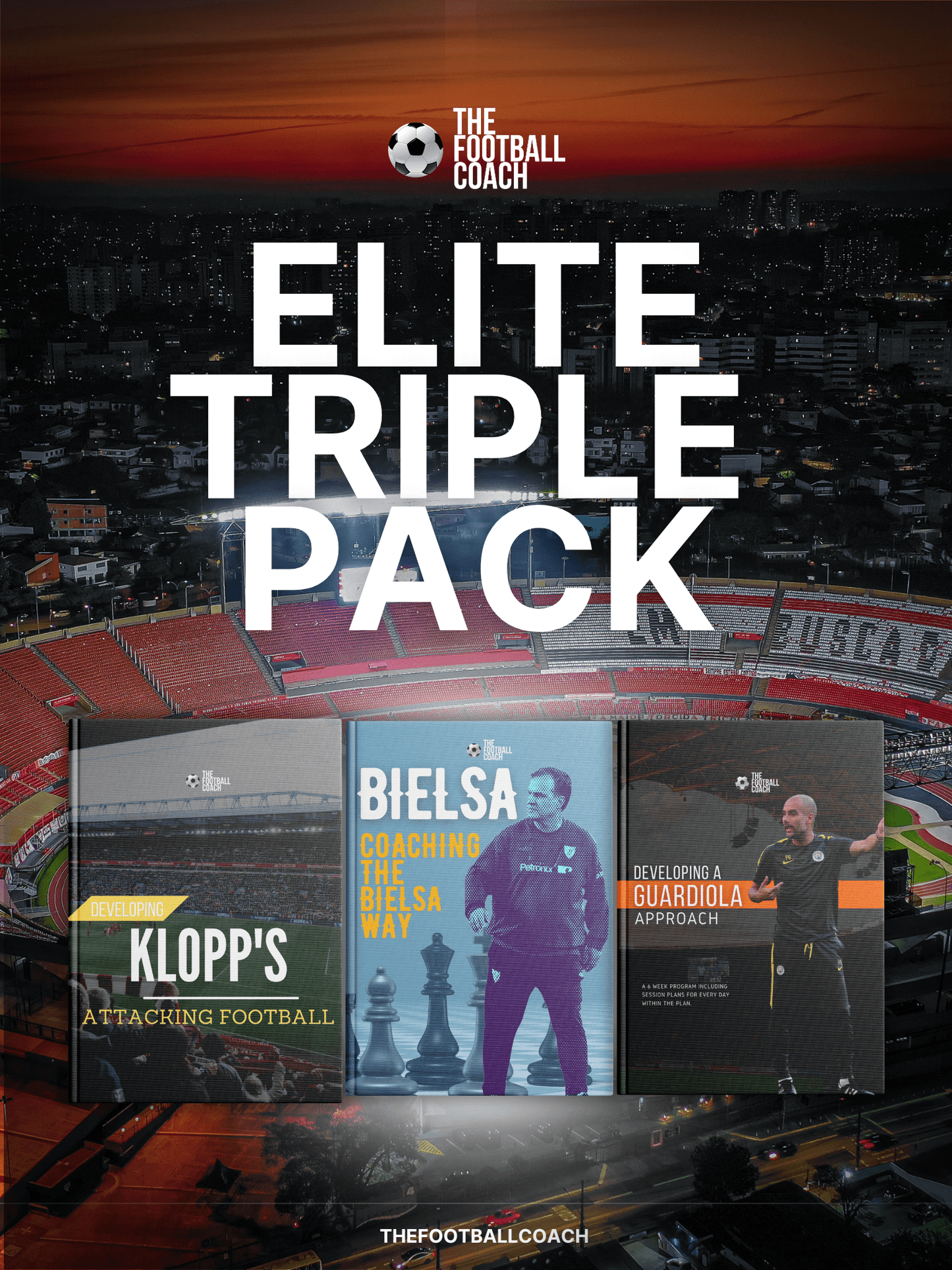 Klopp, Guardiola & Bielsa Triple Pack - Thefootballcoach