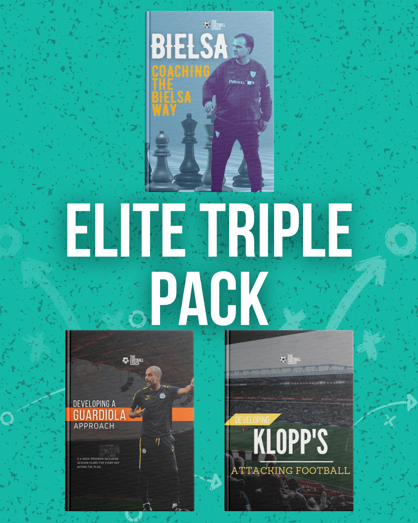 Klopp, Guardiola & Bielsa Triple Pack - Thefootballcoach