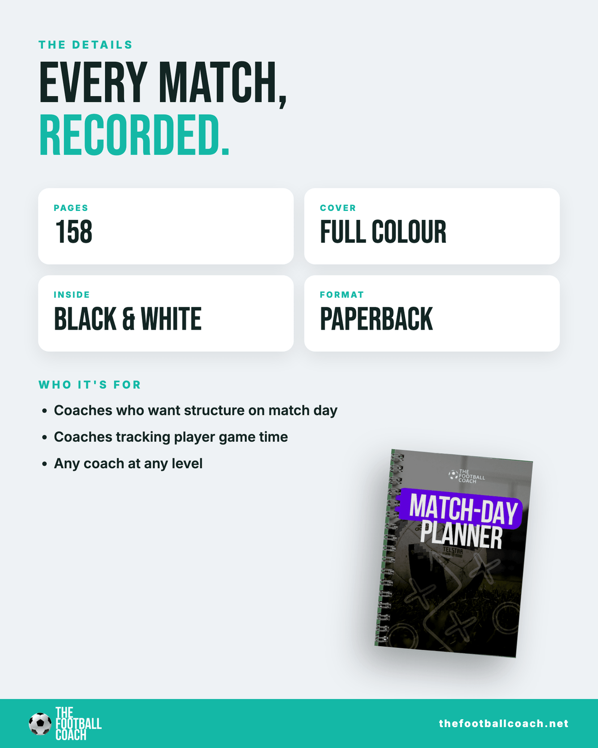 Match-day Notepad - Thefootballcoach