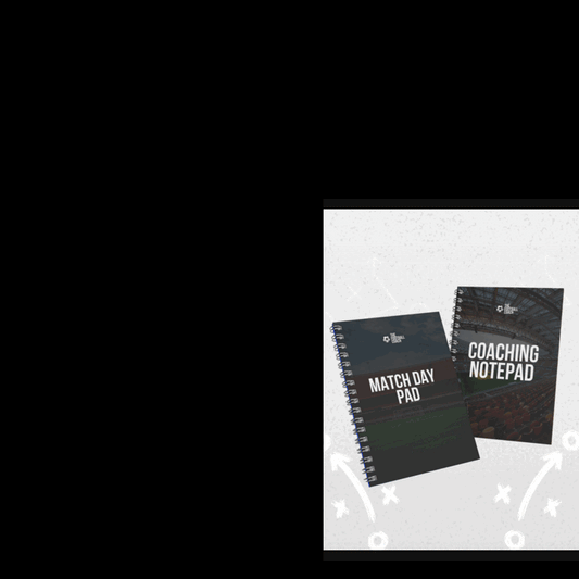 Match Day Pad & Coaching Pad — book wrap and postage animation