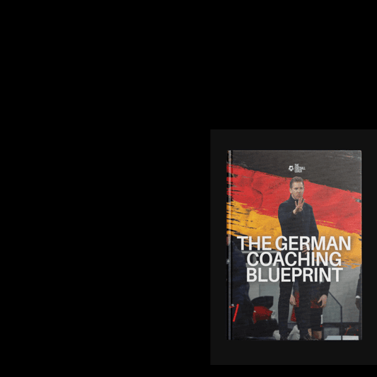 The German Coaching Blueprint — book wrap and postage animation