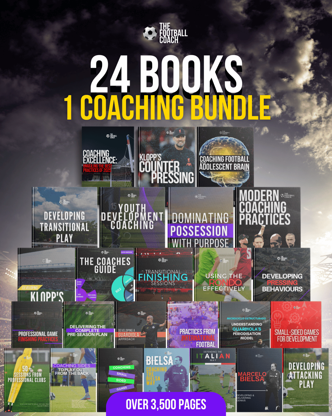 24 Books - Europe's Largest Coaching Bundle - Thefootballcoach