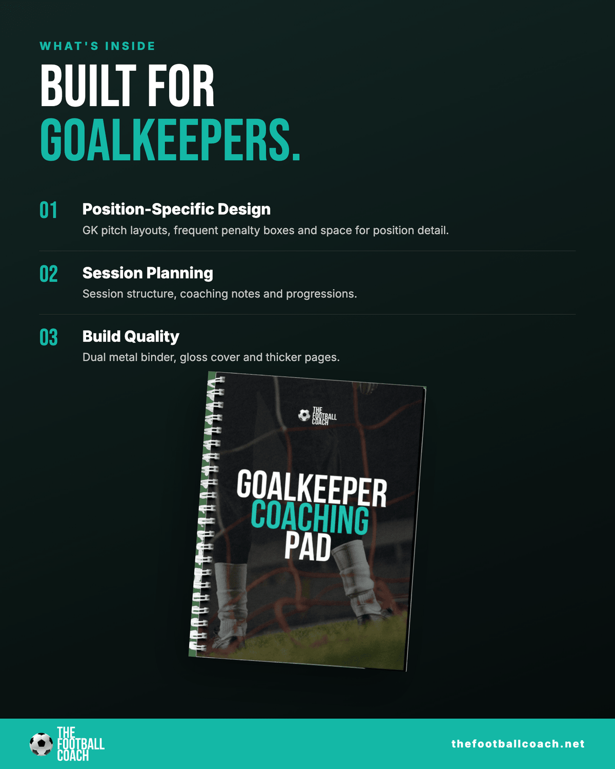 Goalkeeping Notepad - Thefootballcoach