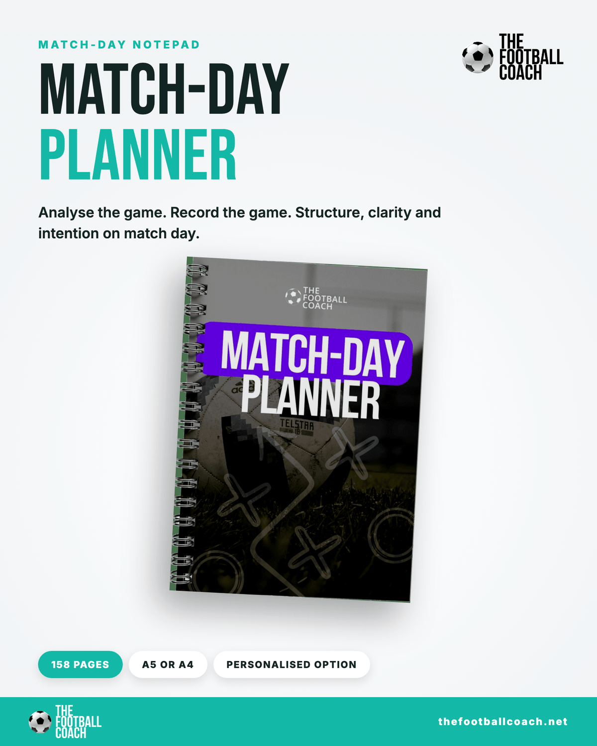 Match-day Notepad - Thefootballcoach