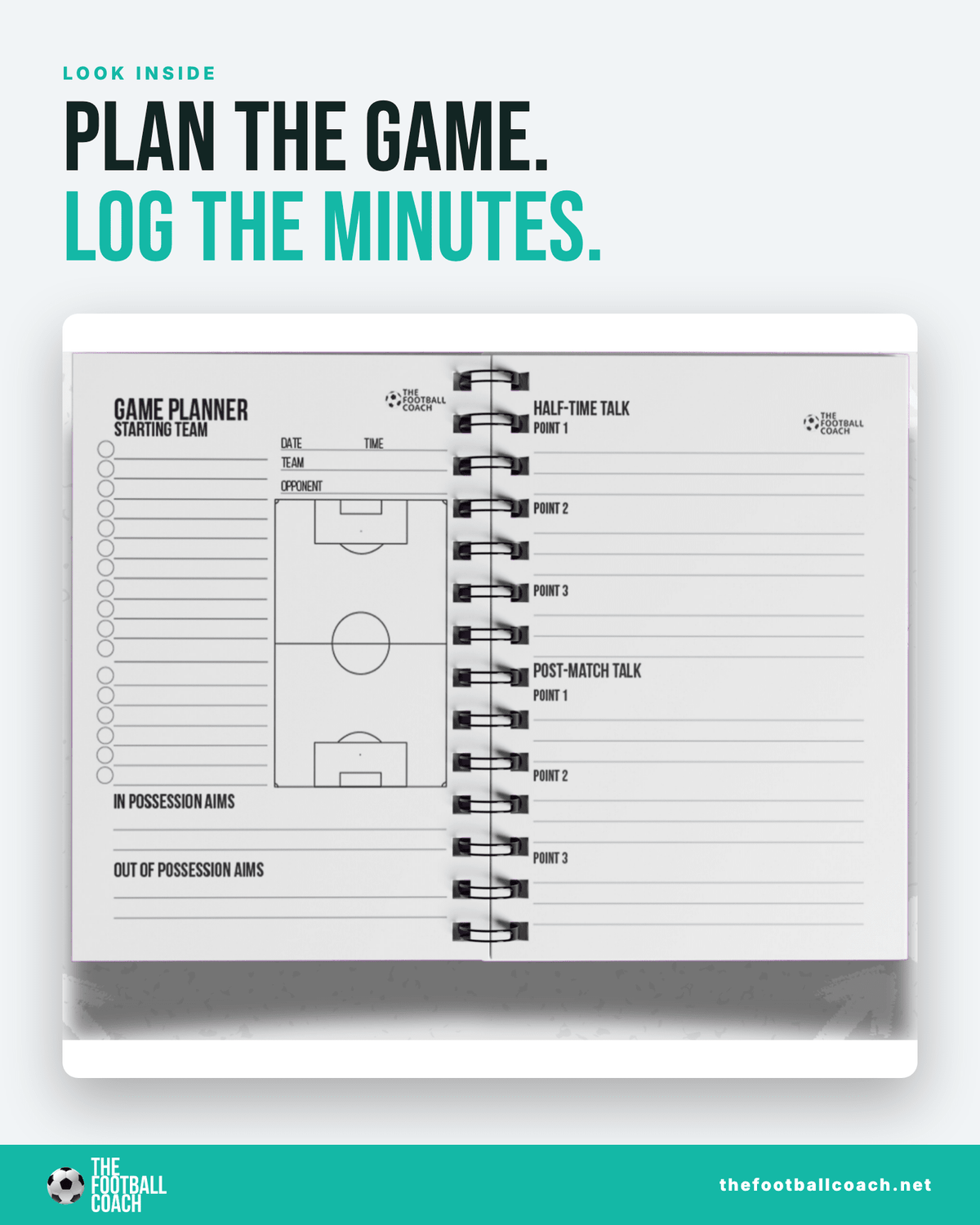 Match-day Notepad - Thefootballcoach