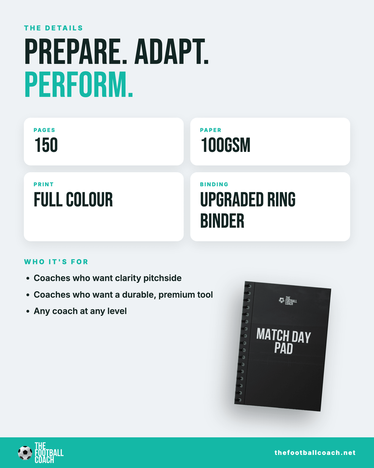 Match Day Pad 2026 - Thefootballcoach
