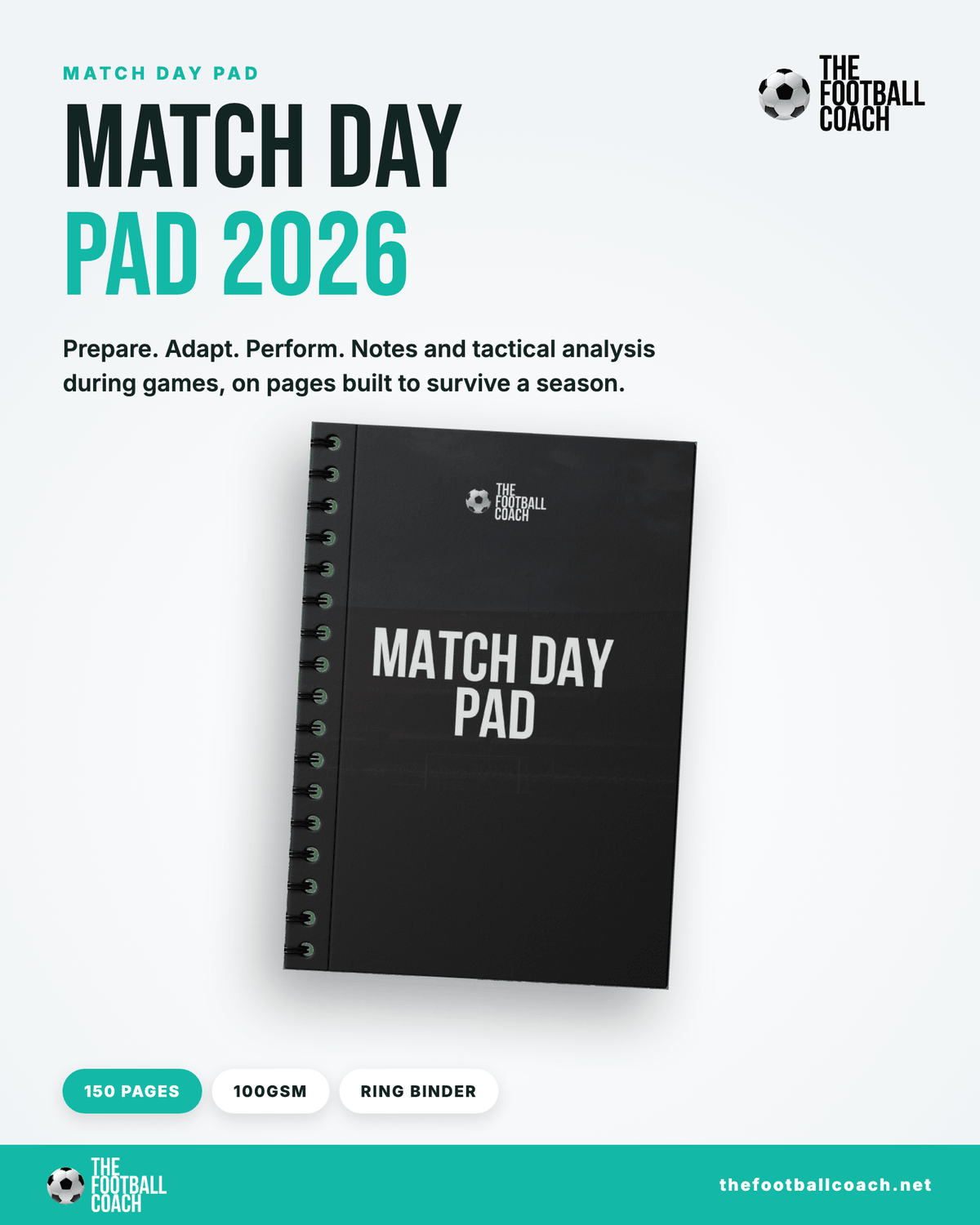 Match Day Pad 2026 - Thefootballcoach