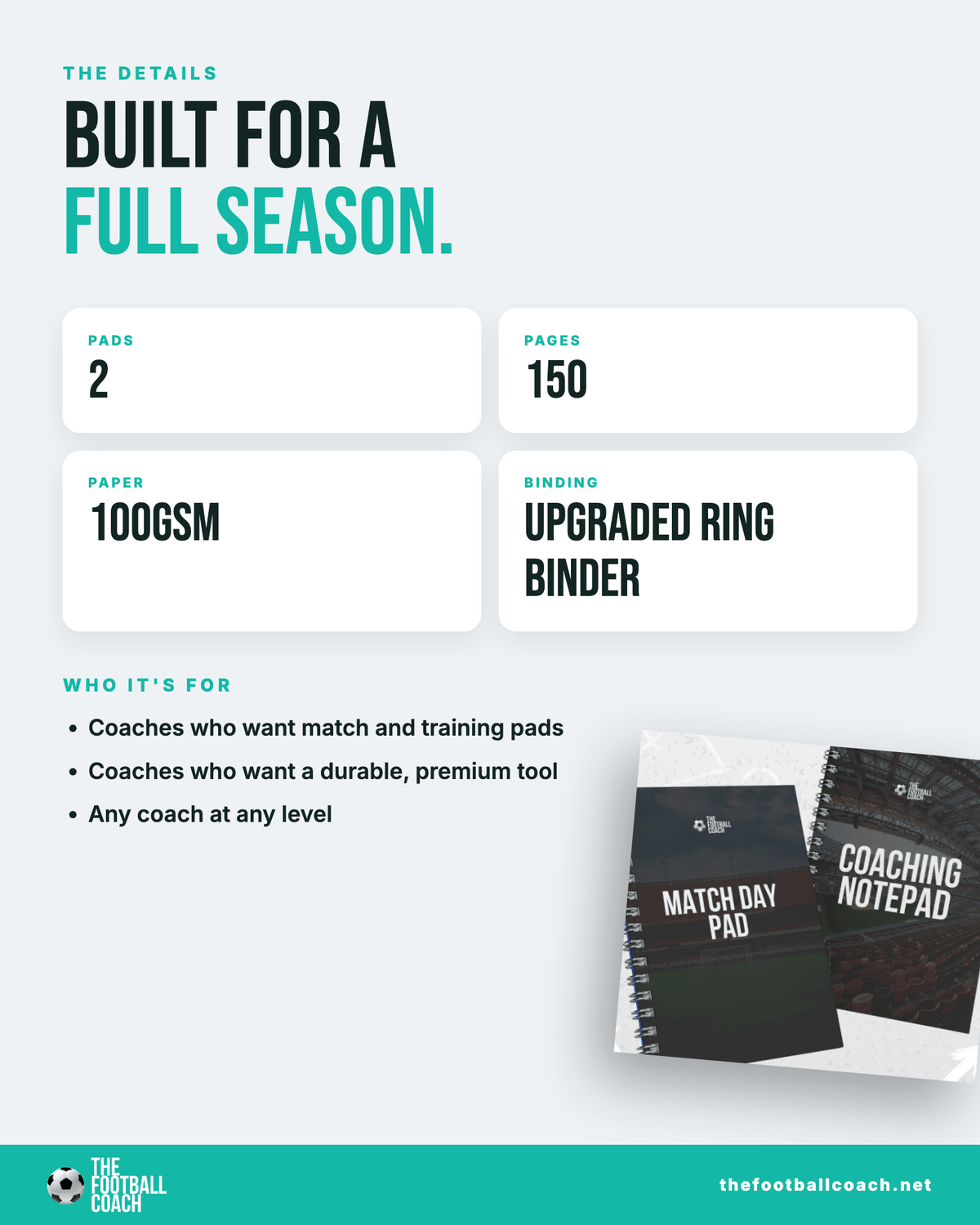 Match Day Pad & Coaching Pad - Thefootballcoach