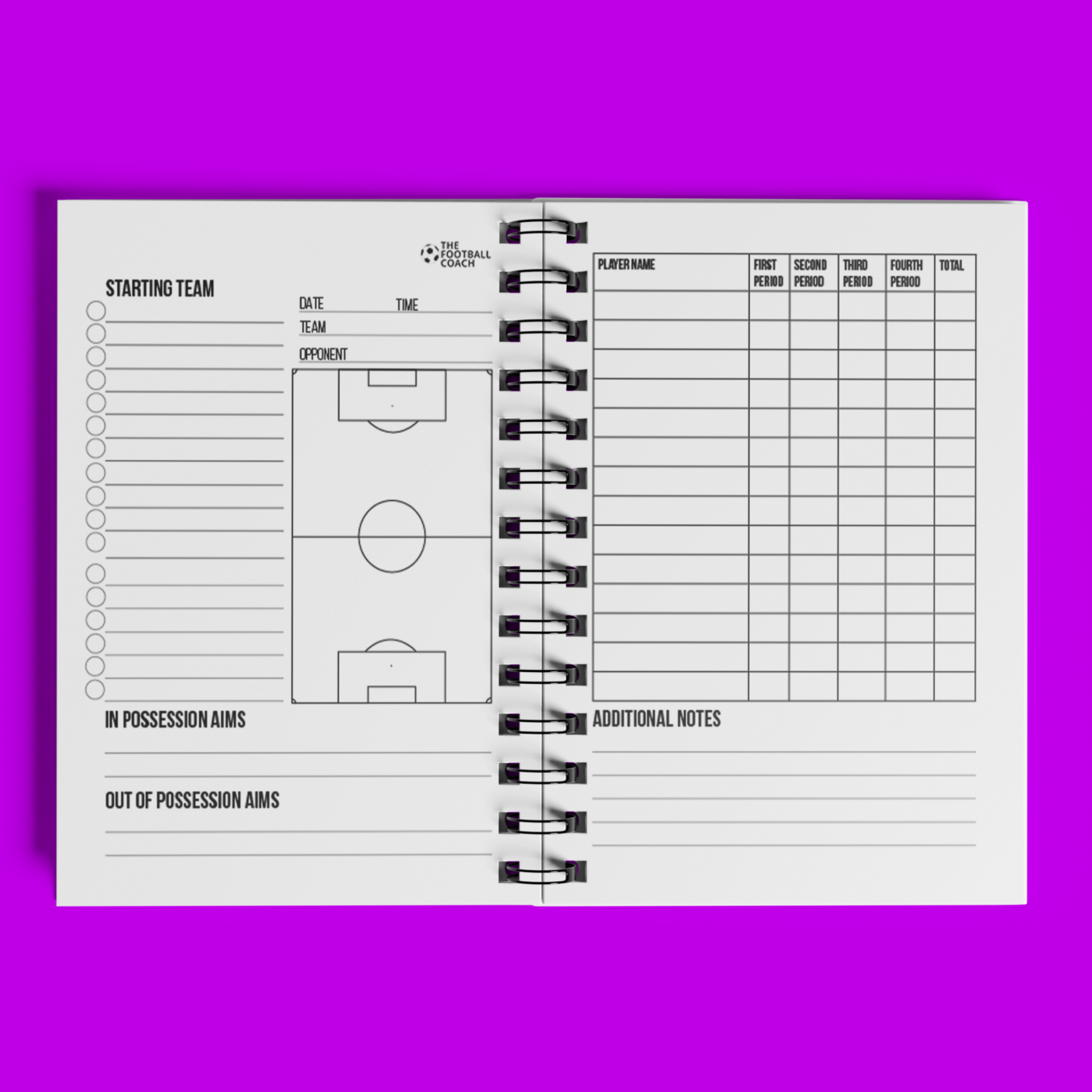 A4 Match-day Notepad