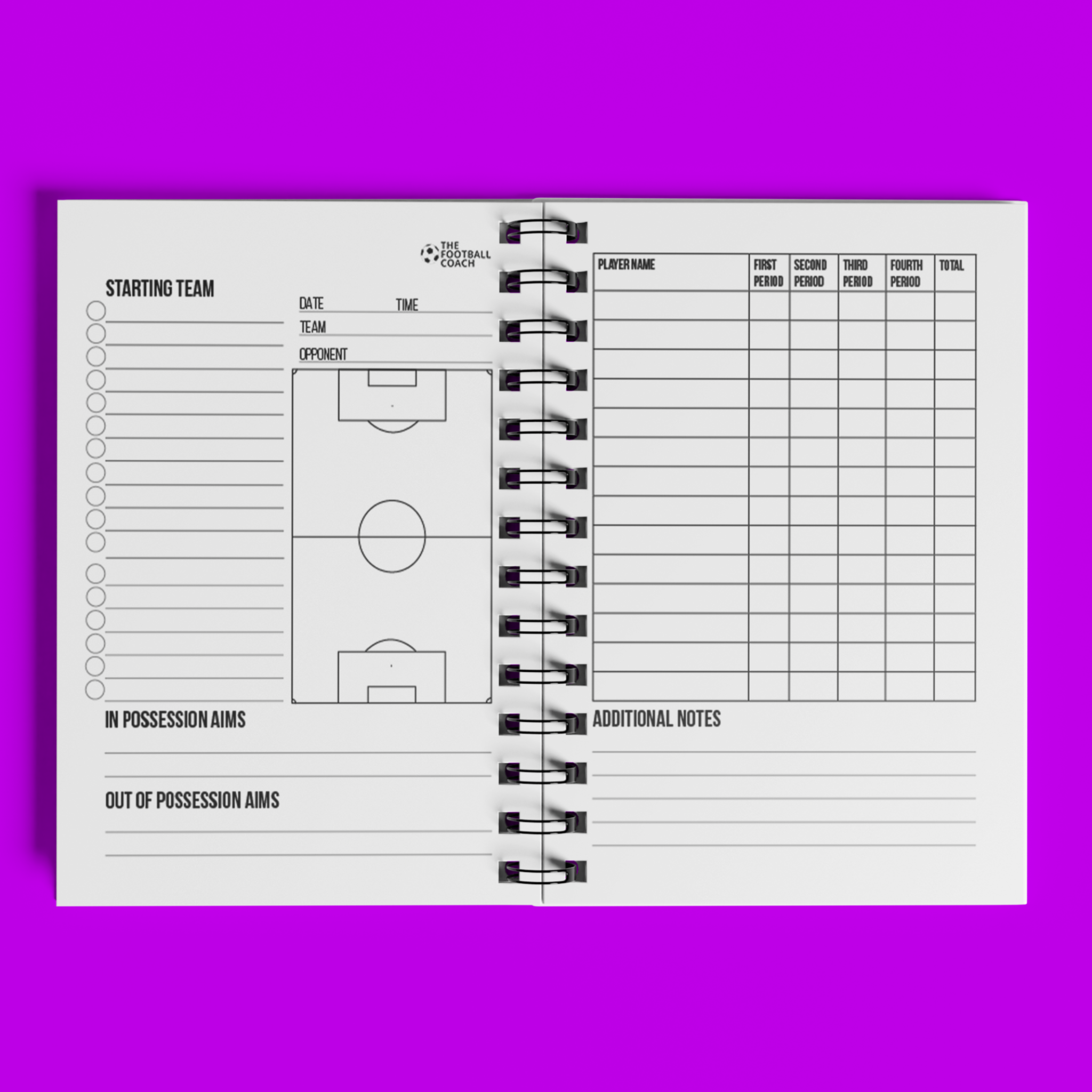 Thefootballcoach - Match-day Planner